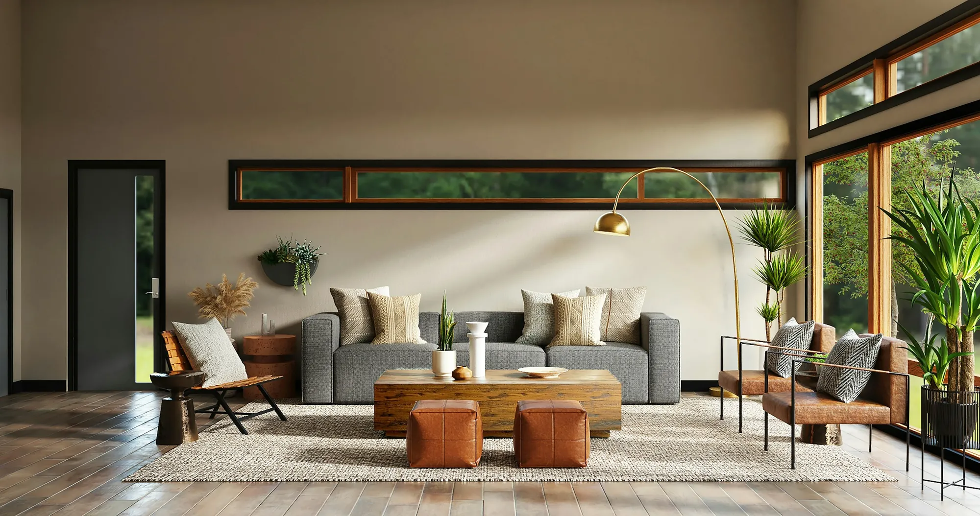 A warm living room